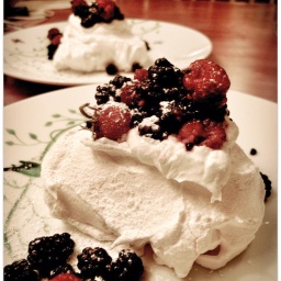 Recipe: Fresh Berry Pavlova. What better way to try out a new mixer?